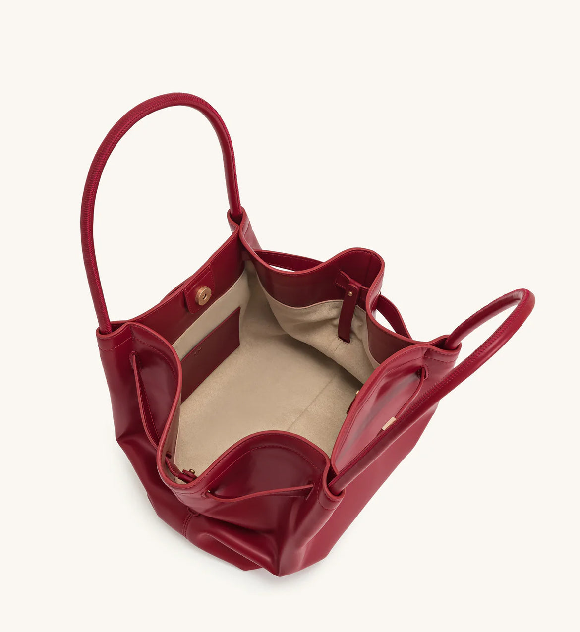 Hana Medium Faux Suede Tote Bag : Claret