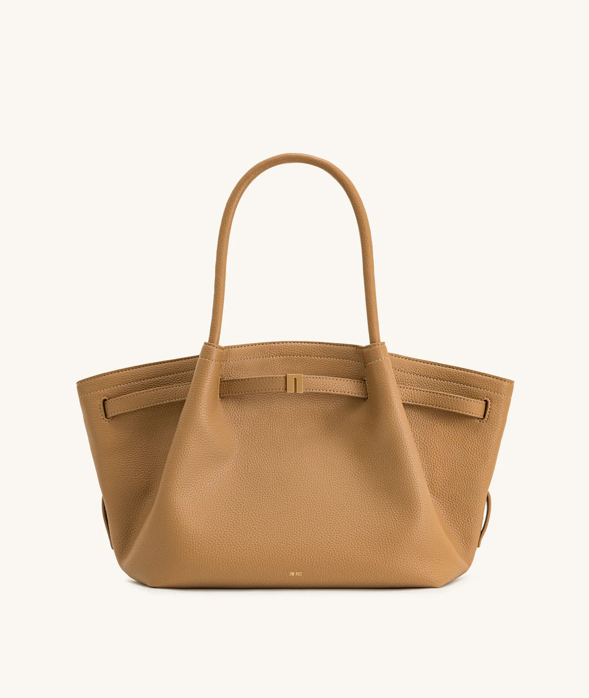 Hana Medium Faux Suede Tote Bag : Latte