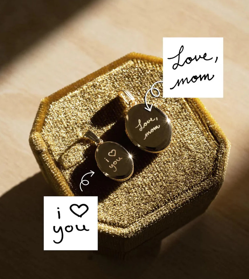 Engraved photo lockets