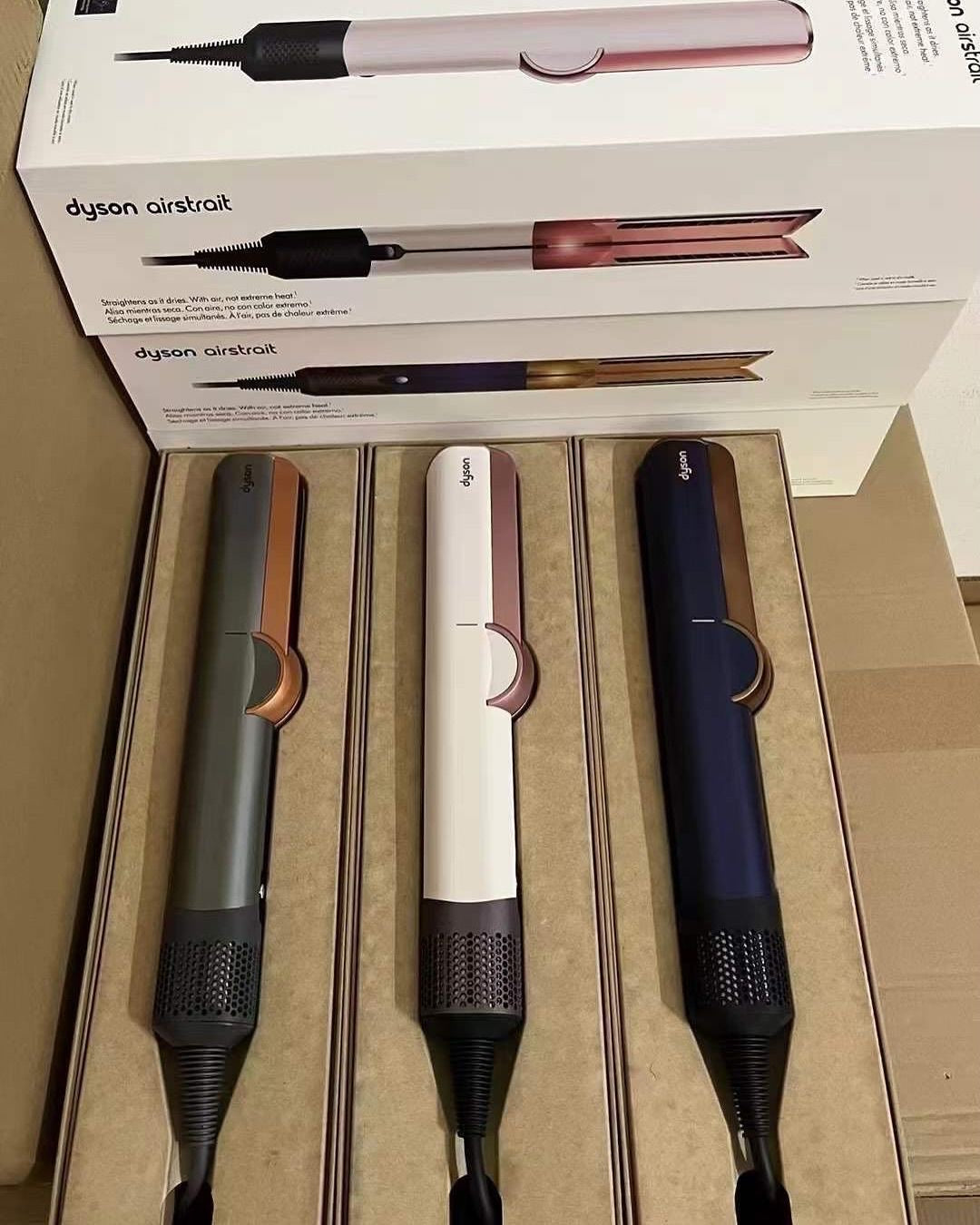 Lisseur séchant Dyson Airstrait™ (bleu /Céramique)