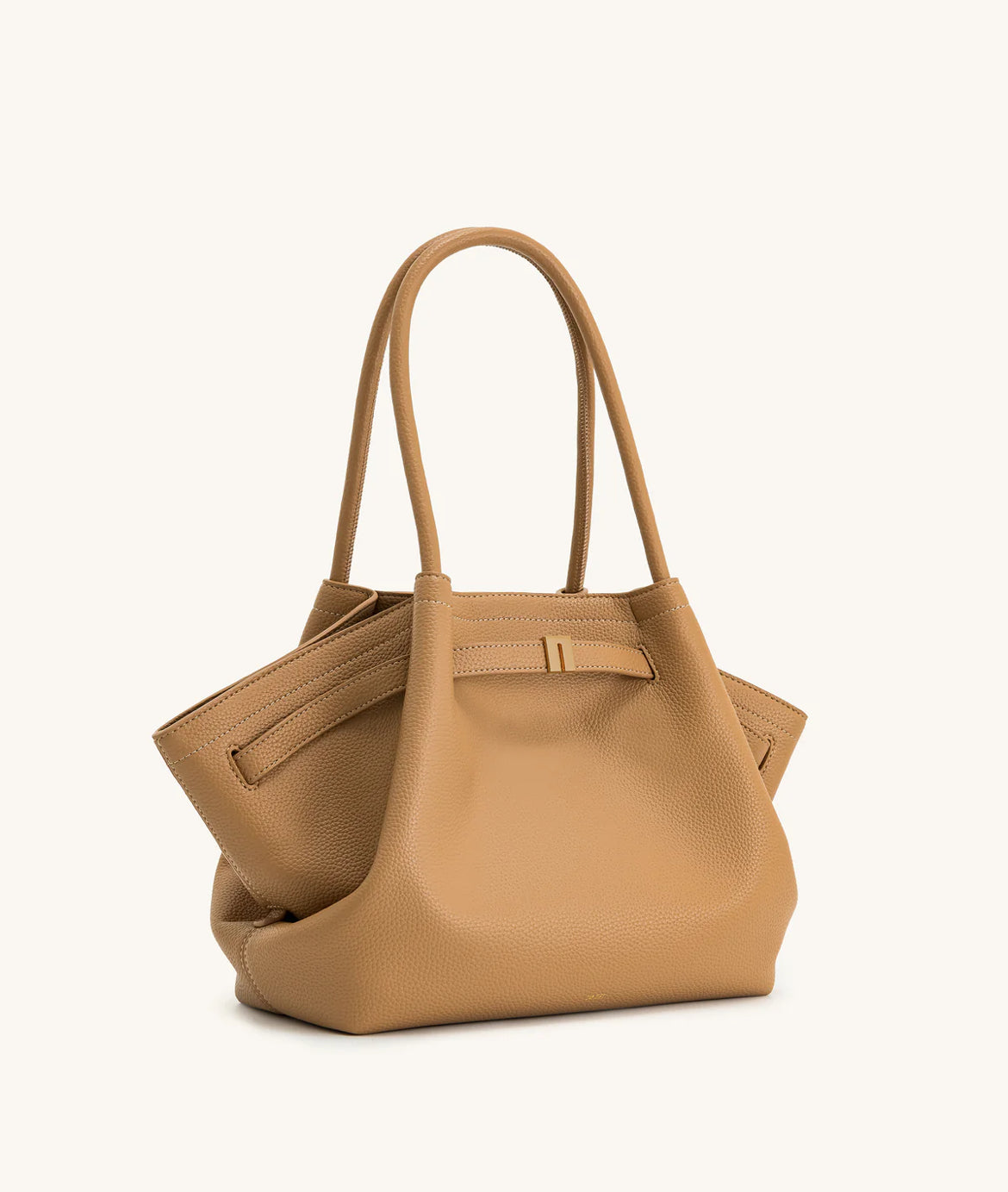 Hana Medium Faux Suede Tote Bag : Latte