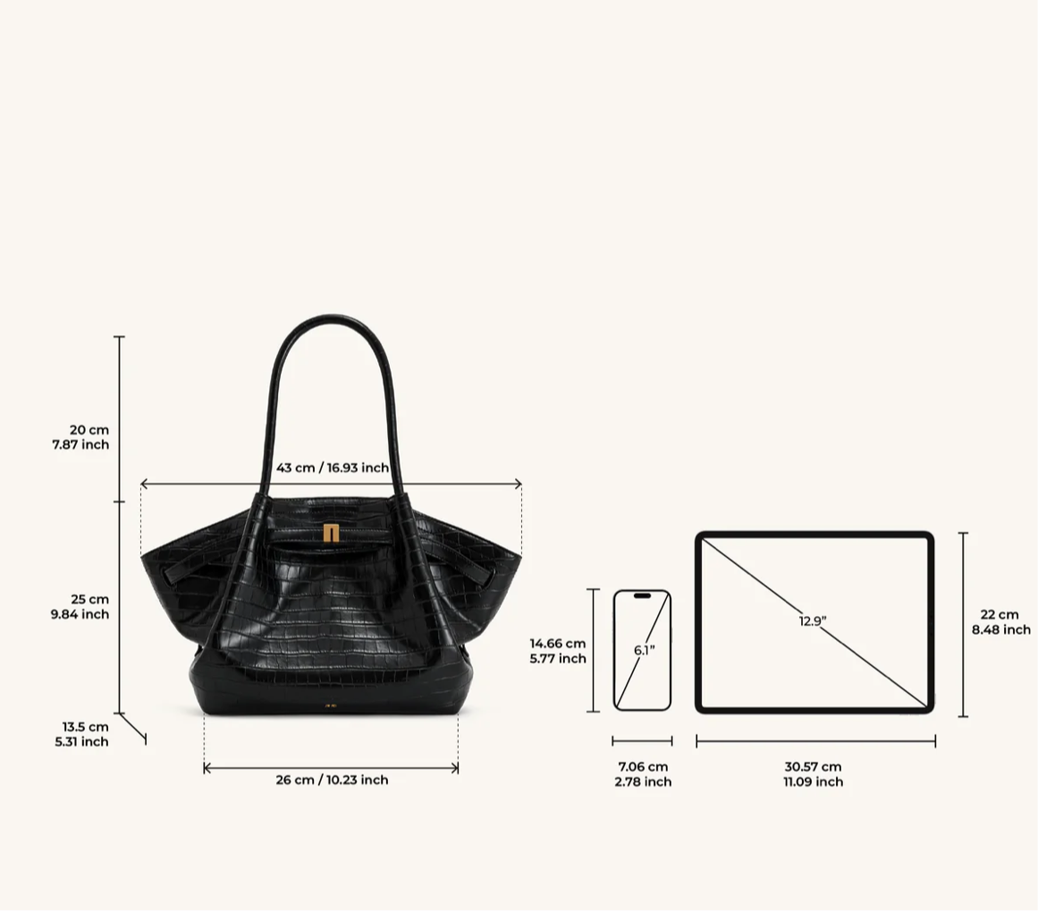 Hana Medium Faux Suede Tote Bag : Latte