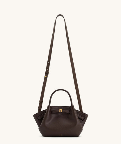 Hana Mini Tote Bag - Dark Brown