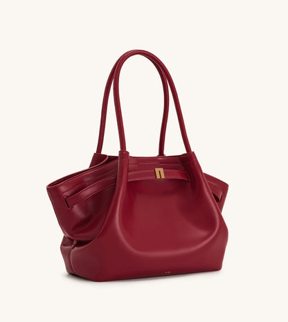 Hana Medium Faux Suede Tote Bag : Claret