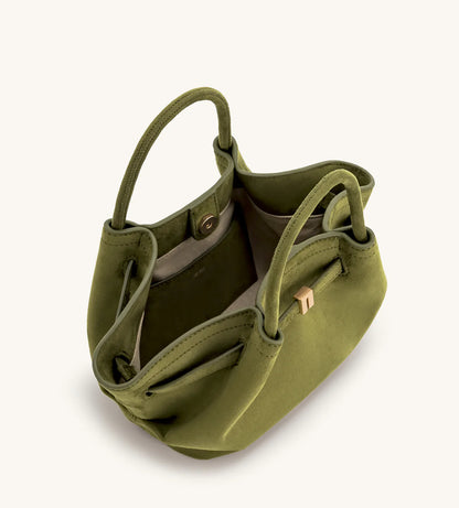 Hana Mini Tote Bag - Dark olive