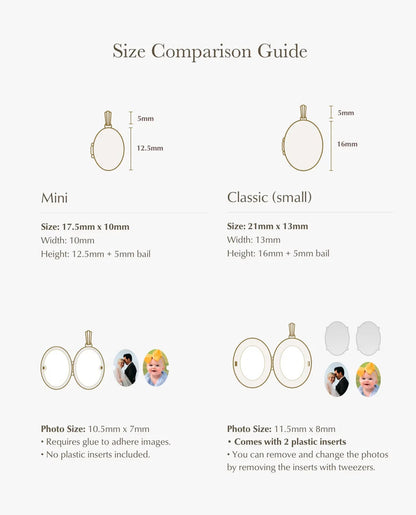 Engraved photo lockets