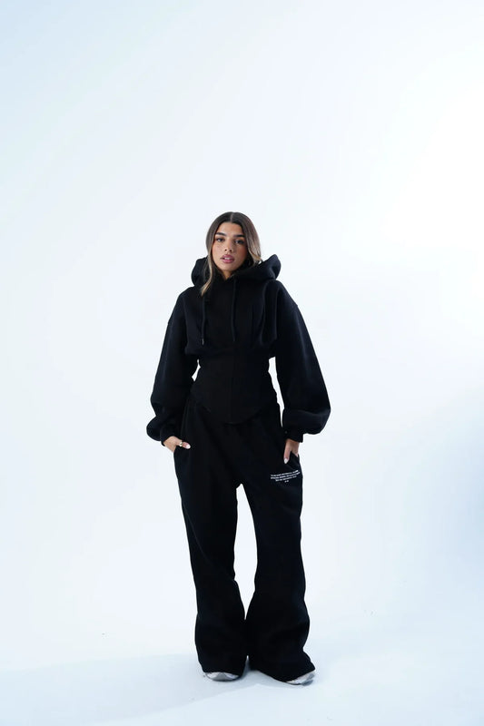 She’s Snatched suit Hoodie-Pant Black