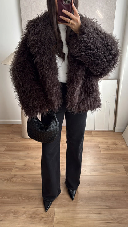 fausse fourrure [brown]