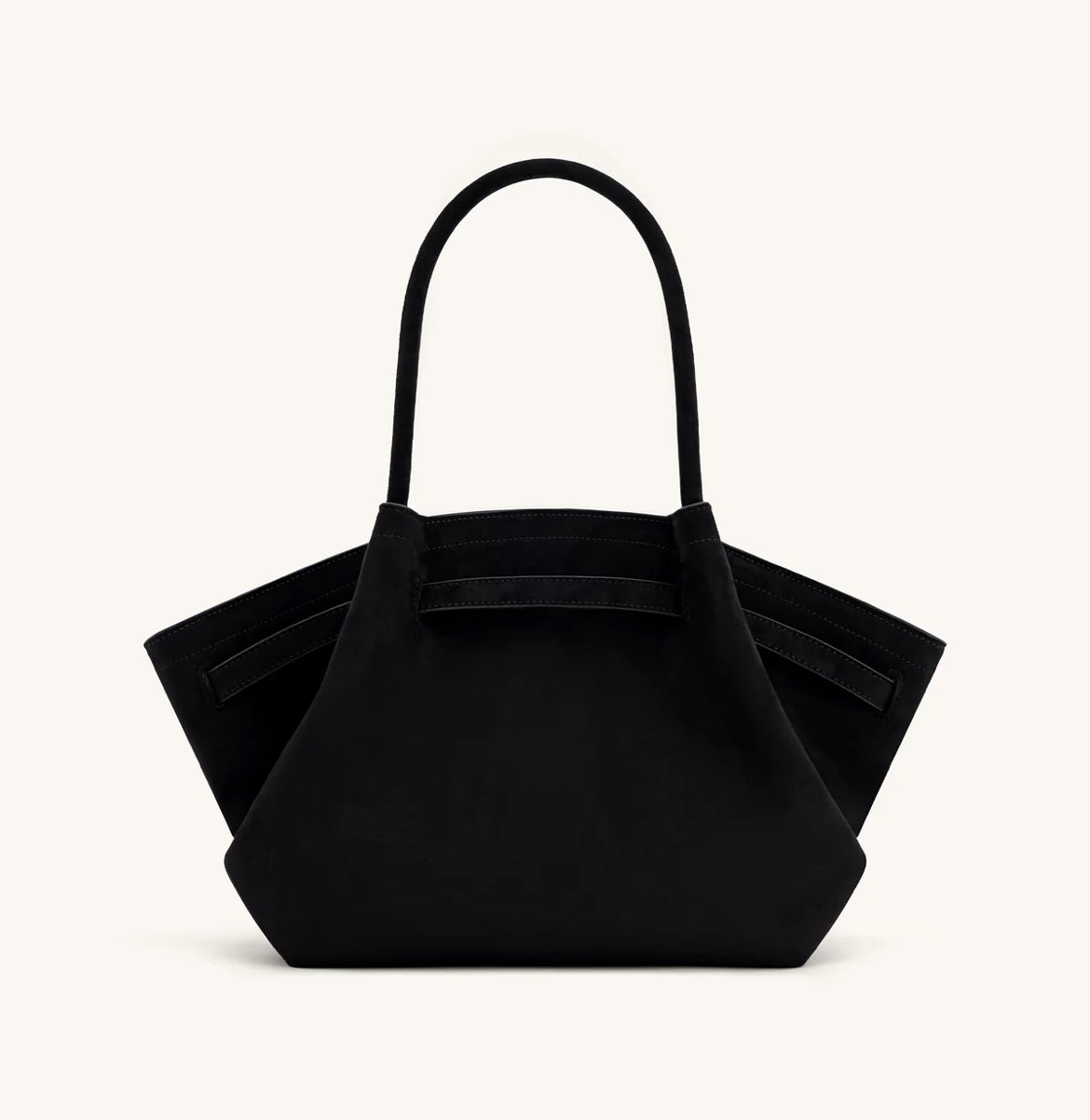Hana Medium Faux Suede Tote Bag : Black