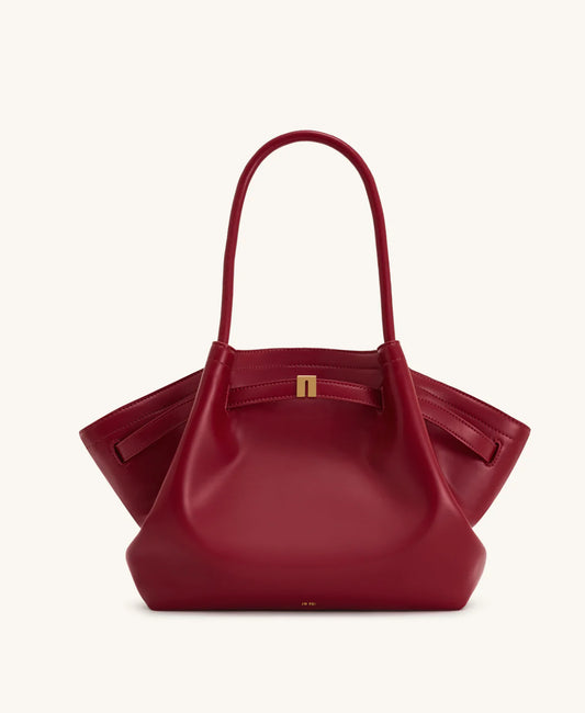 Hana Medium Faux Suede Tote Bag : Claret